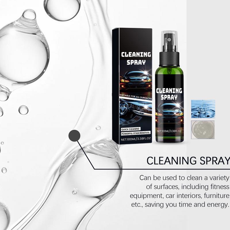 Автомобильный очиститель салона спрей мощный чистящий спрей для салона автомобиля 100 мл транспортные средства щадящее чистящее средство для кожи