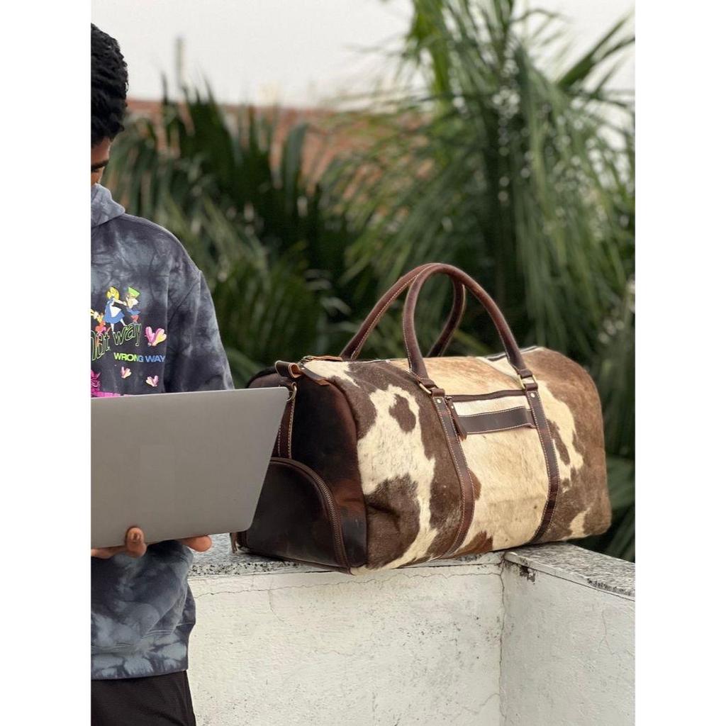 Duffel Bag, Holdalls Travel Bag, Hand Carry Leather Bag for Women/ Men, Boys & Girls Trip Bag, Gym Luggage Bag, Shoulder Duffle Bag