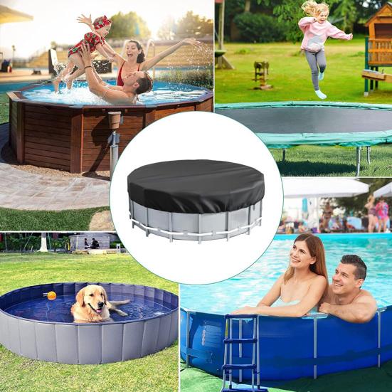 Yousheng Round Pool Cover Solar Covers for Above-Ground Pools Reduce Evaporation Oxford Fabric Pool Covers Summer Swimming Pool Cover Protector