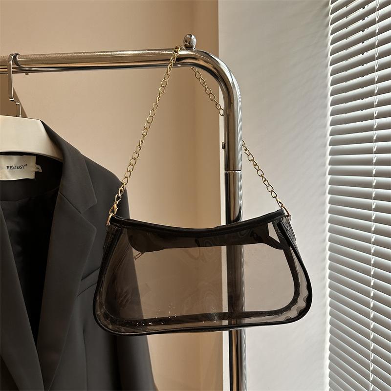 Ретро дизайн, иностранный стиль, модная весенняя новая сумка-мессенджер на цепочке через плечо, маленькая квадратная сумка, прозрачная сумка, высокая ценность для женщин