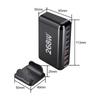 Новое быстрое зарядное устройство Gan USB C мощностью 268 Вт, 6-портовая зарядная станция-концентратор, быстрое компактное зарядное устройство GaN, адаптер питания, совместимое с M