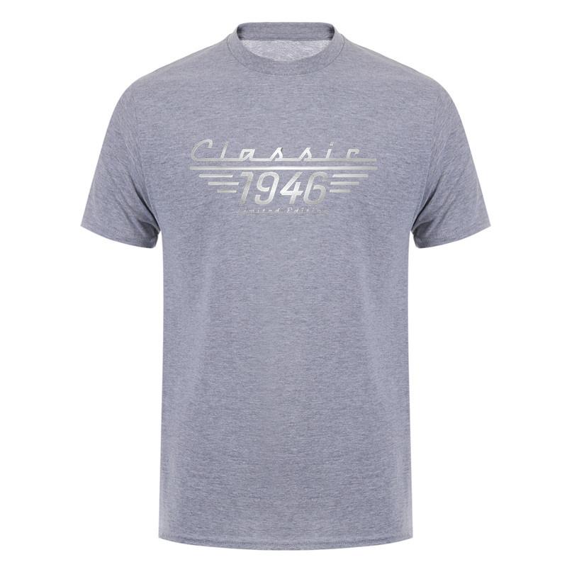 Classic 1946 Limited Edition T Shirt Funny 80th Birthday Dad Grandpa Vintage Gift Cotton Tshirts Da425