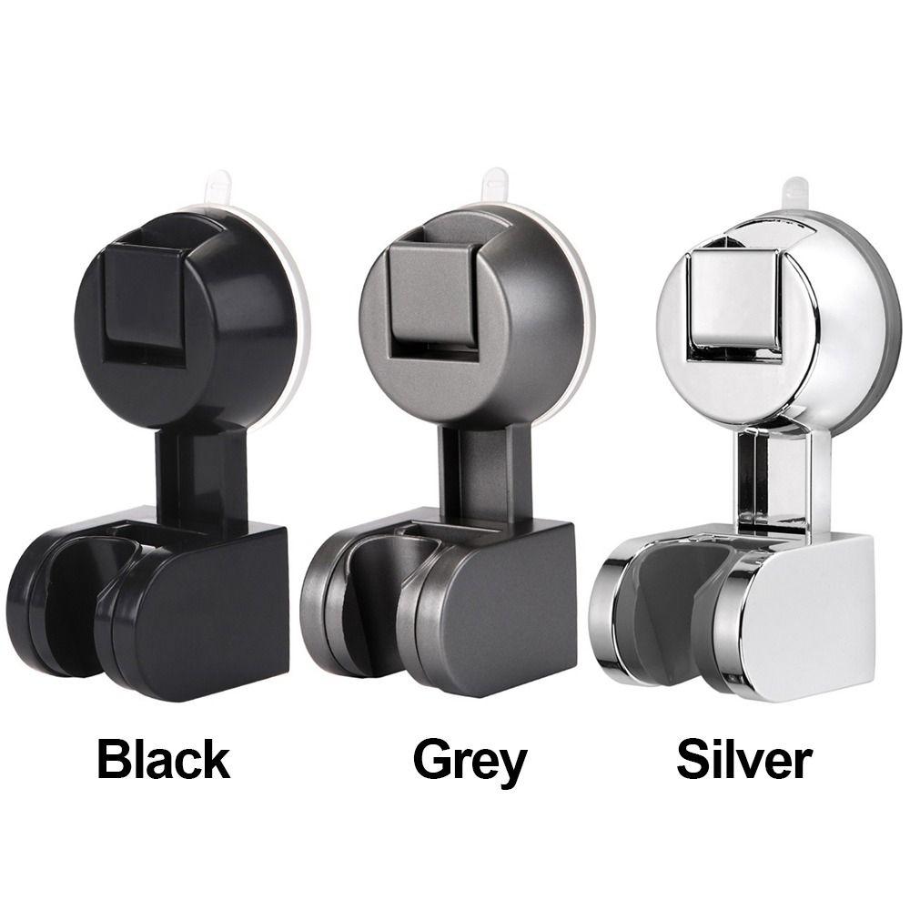 Держатель для душевой лейки на присоске, регулируемый распылитель, фиксированное основание, аксессуары для ванной комнаты