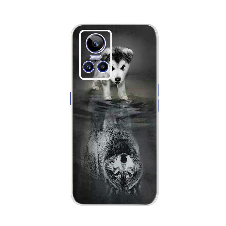 For Realme GT Neo3 Case Cover For Realme GT Neo 3 150W Bumper Soft Lovely Cat Wolf Silicone Phone Funda For Realme GT Neo3 Coque
