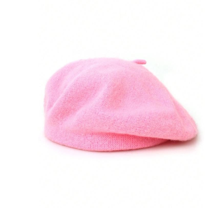 Винтажный британский женский шерстяной берет: Вязаная шляпа художника для осенне-зимнего тепла