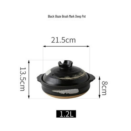 Высокотемпературный японский керамический глиняный суповой горшок Bao Yi для газовой плиты