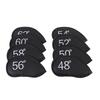 8PCS Wedge Irons Club Head Cover PU Leather Club Iron Headcover 48 degrees  50 degrees  52 degrees  54 degrees  56