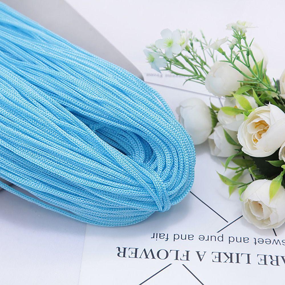 Textured 200M 3mm DIY Macrame Rope Hand-Woven Hat Bag Shoe Doll Nylon Cord Hollow Line Handicrafts Thread