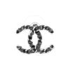 Серьги с цепочкой и логотипом CC из кожи для женщин AB8002-B07791-NH173