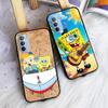 AS17 Spongebob Black Case for Xiaomi Poco X6 M5 M6 F5 F6 F1 C65 C55 C50 C51 C40 Redmi Note 7 8 14C A3X 13C 12C 11 10A 9C Pro Sofe Cover