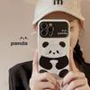 Black and White Panda Suitable for Apple 14 Promax Mobile Phone Case IPhone 15 All Inclusive 11 Fun 1613 Huawei