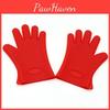 Red Silicone Glove For Cooking With Non-toxic And Safe Insulation**