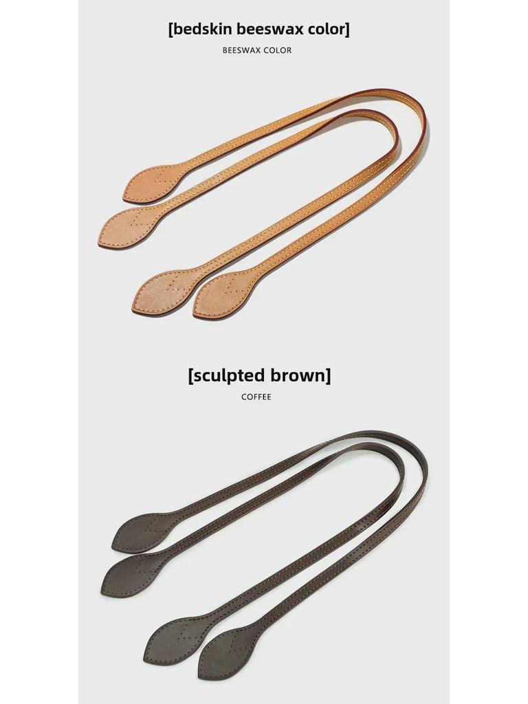 MHS-C-58 Сменный ремень из кожи растительного дубления для сумки через плечо Neverfull Checkerboard, ширина 1 см