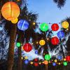 Солнечные гирлянды-фонарики 10 светодиодов Водонепроницаемая садовая гирлянда для улицы, двора, балкона, заборов, крыльца, патио, для украшения вечеринок