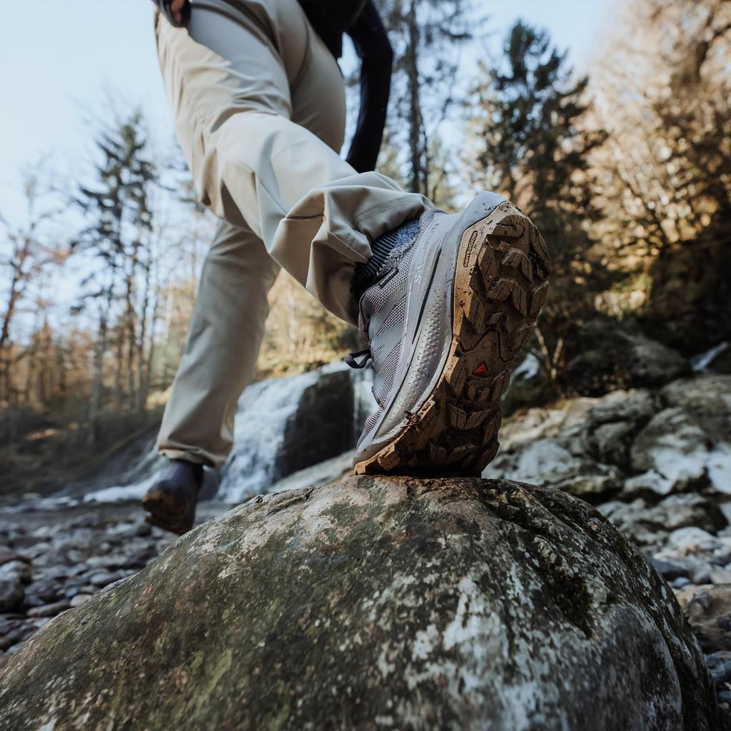 Ботинки для походов и треккинга ELIXIR TOUR WP WOMEN Tour L47577100 Девять см [Salomon] (Эликсир Водонепроницаемый) Железо/Акула/Лазурь 23.5