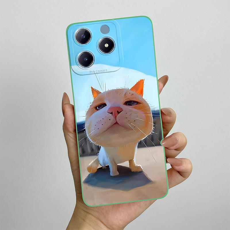 Чехол для телефона Realme C63 C61 Narzo N63 RealmeC61 RMX3939 Силиконовый Мягкий ТПУ Ударопрочный Чехол Расписанный Печатный Защитный Чехол Сумка
