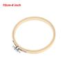 Fashion Handmade Bamboo Sewing Tools Embroidery Hoop Round Loop Cross Stitch Frame