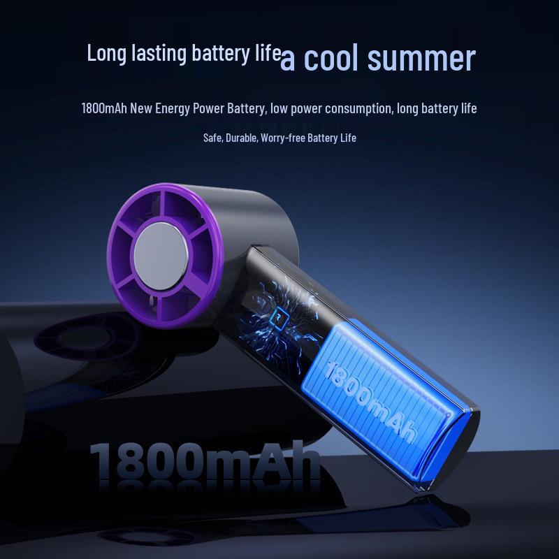 Portable Rechargeable Mini Fan with Ice Pack for Cooling