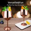 Бокал для вина Highball Bar из нержавеющей стали Модный креативный процесс шлифования Прочный бокал для шампанского