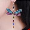 New Lovely Colorful Dragonfly Women Drop Earring Girl Daily Fashion Accessories Delicate Gift for Party Female Trendy Jewelry