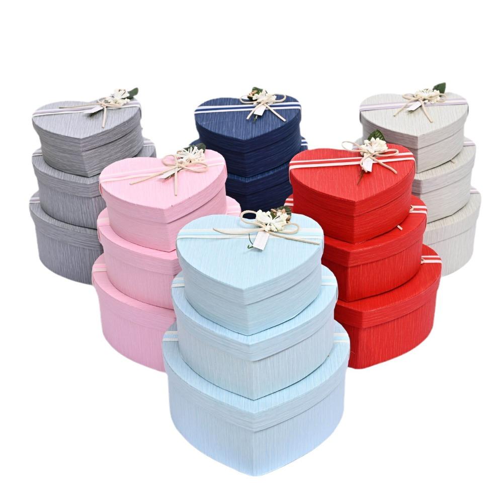 Red Gift Box Heart-shaped Present Boxes New Gift Storage Container Birthday