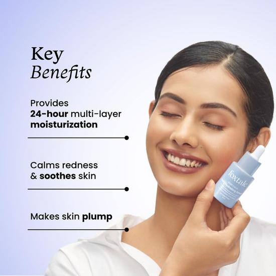 FoxTale Hyaluronic Acid Serum For Plump,Glowing Skin With Vitamin B5,Betaine|Intense 24-Hour Hydration|Reduction In Fine Lines|Unisex - 30 Ml
