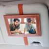 Car Sun Visor Photo Frame 4x6 Faux Leather Picture Holder for Car Displays Your Photographs Both Vertically And Horizontally Car Inter Accessories