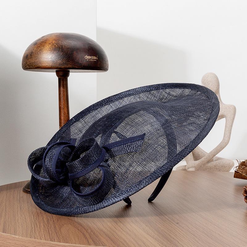 Элегантный головной убор из марли в британском стиле - Ретро-шляпа для вечеринки Весна/Лето 2025