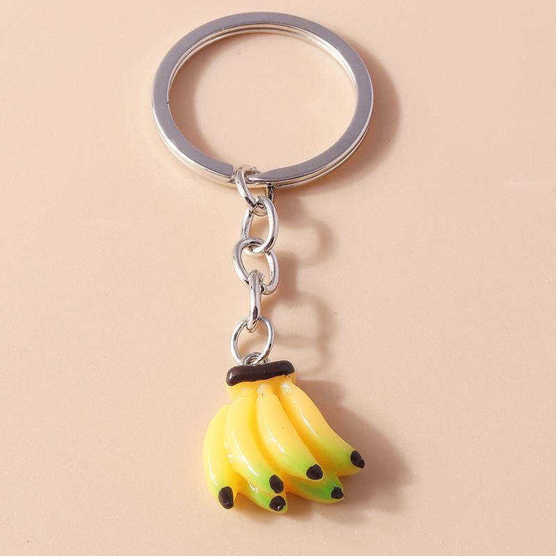 Cute Resin Simulation Food Keychain Cookies Chocolate Key Ring for Car Key Holder Handbag Pendant DIY Jewelry Gifts