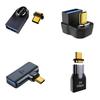 Магнитный адаптер USB C (папа) на USB 3.0 (мама), тип зарядки, магнитный преобразователь USB C, магнитный угловой USB C разъем
