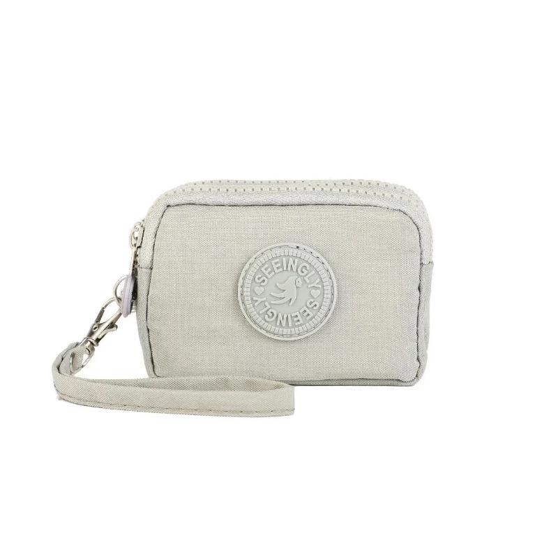 Three Layer Nylon Coin Purse Portable Wallet Women Men Waterproof Money Bags