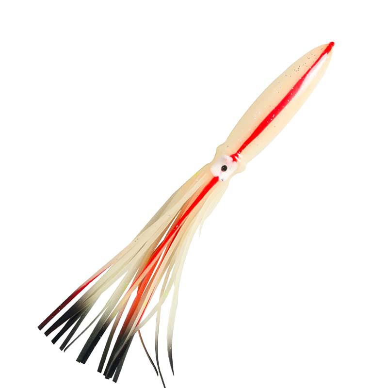 28см32г Светящаяся приманка для ловли осьминога Реалистичная юбка кальмара Рыболовная приманка Рыболовные снасти для морской воды