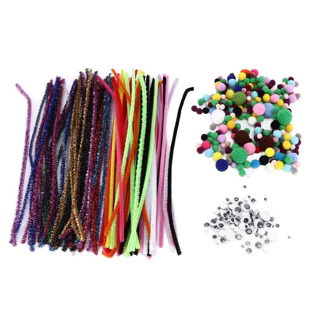 Chenille Stems Set Colorful DIY Toy Decoration Materials Accessories for DIY Art Crafts Toys