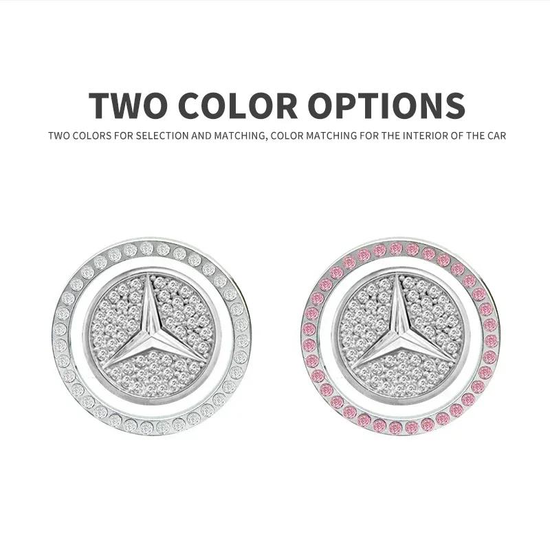 DIQ4   Car One-Click Engine Start Stop Switch Button Cover Ignition Button Sticker For Mercedes Benz W211 W204 W210 CLA GLA Accessories