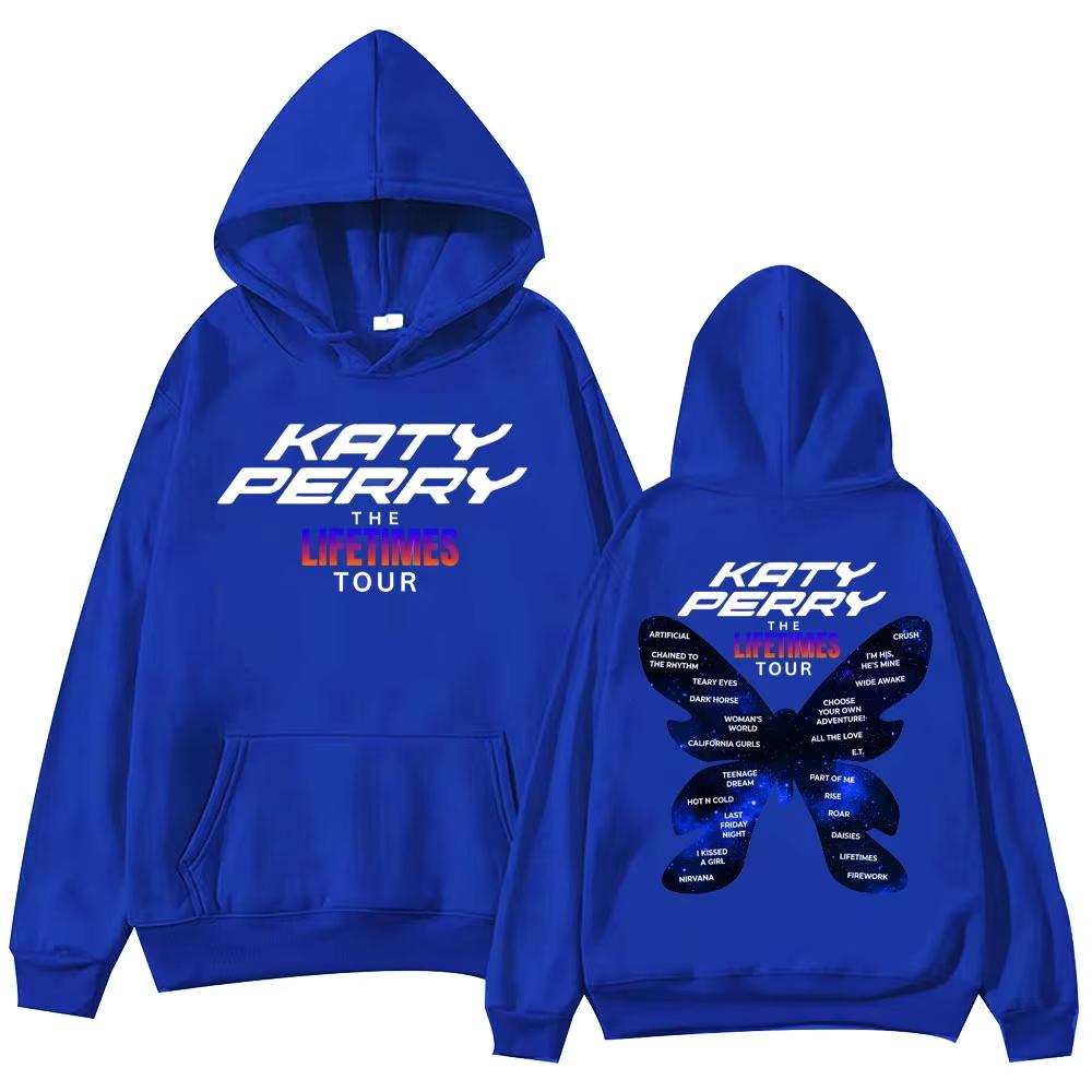 New Hot Sale Singer Katy Perry 2026 Fastivals Tour Hoodies Casual Unisex Streetwear Vintage Printed Sweatshirt Loose Cozy and Versatile
