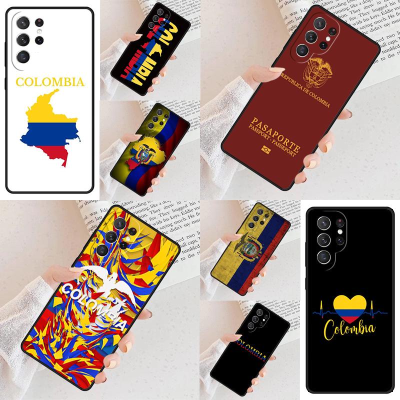 Чехол для телефона с флагом Колумбии для Samsung Galaxy S26 Ultra S25 S24 S23 S22 S21 S20 Note10