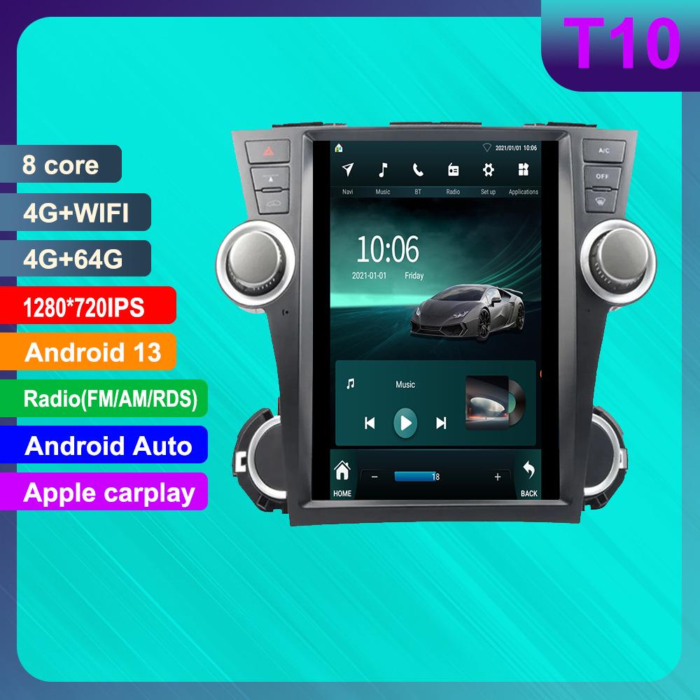 Toyota Highlander Android HD Смарт-система GPS-навигации с камерой заднего вида и поддержкой CarPlay