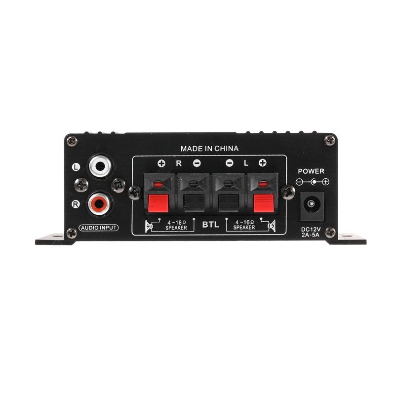 AK170 Усилители для домашнего кинотеатра 400 Вт DC 12 В 2-канальный HIFI цифровой стерео аудио усилитель мощности для домашнего автомобильного радио караоке-динамика