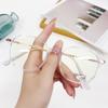 Vintage Polygonal Blue Light Blocking Glasses Women Men Fashion Geometric Computer Eyeglasses Metal Frame Anti Blue Light Glass
