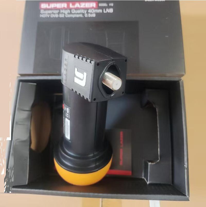 Высокогейновый малошумящий двойной гетеродинный LNB Ku-диапазона 9750/10600 с одним выходом - 'Большая Черная Голова' Downconverter