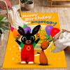 Bing's Birthday Celebration Carpet Design for Bedrooms Outdoor Kitchen Hallway Anti-slip Rug Anime Office Decor Spiritual Gift