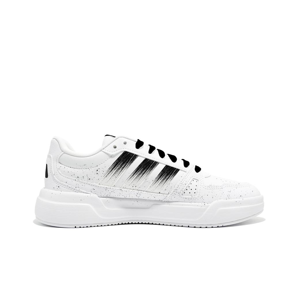 Adidas LITE BALLER Black Rose Pu Cushioning Abrasion Resistant Slip Resistant Low top Skateboard Shoes Unisex White JS4358(Team1548-)