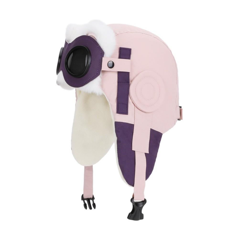 Winter Kids Ear Protection Cap Fleece-Lined Ski Hat Cute Pull-Over Hat  for Boys and Girls