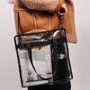 Женская сумка Большая вместимость Водонепроницаемая Прозрачная Портативная Дорожная Прозрачная Сумка Через Плечо Повседневная Жизнь
