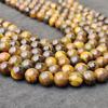 Круглые бусины из натурального золотого тигрового глаза, свободные бусины из целебных драгоценных камней, изготовление ювелирных изделий своими руками для браслета и ожерелья, размер 6 мм, 8 мм, 10 мм.