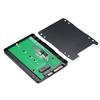 Черный металлический корпус SSD M.2 NGFF SSD на 22-контактную карту адаптера SATA 2.5 ii 2280, высота 7 мм