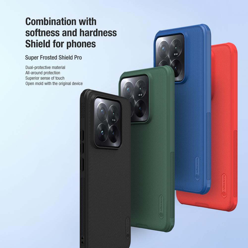 Чехол Nillkin Super Frosted Shield Pro для Xiaomi MI 14 Pro, ультратонкий жесткий защитный чехол для ПК для MI14