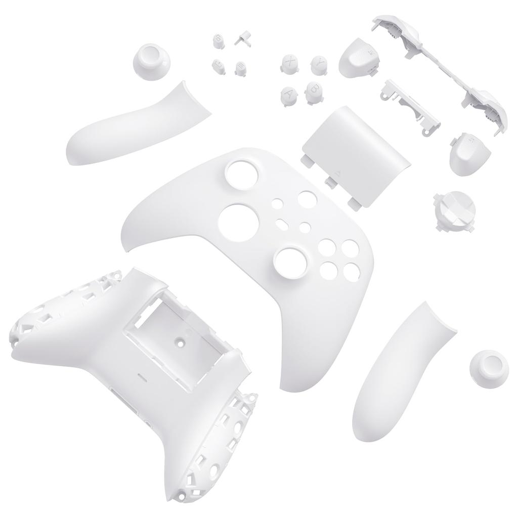 EXtremeRate Полный набор кнопок для Xbox Series X S Замена боковых накладок Грипсы Крышка передней и задней панели для беспроводного контроллера Xbox Core Не &