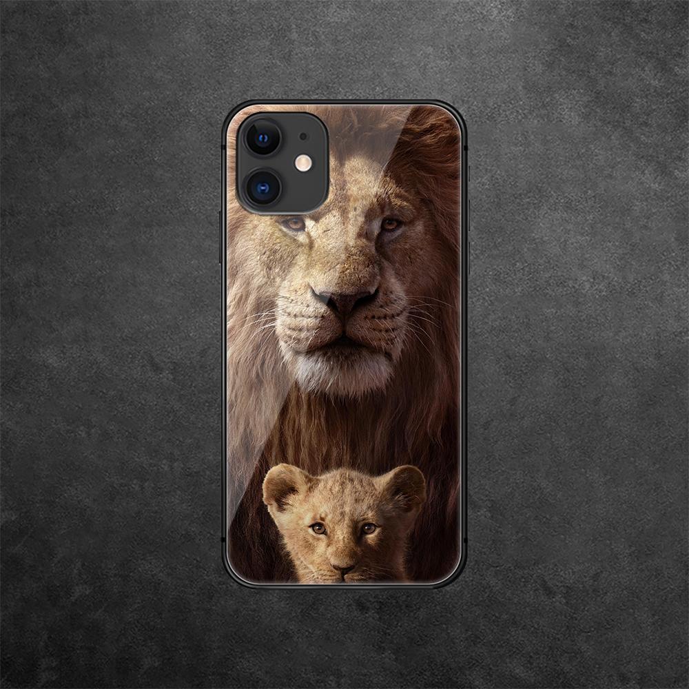 Чехол для телефона из закаленного стекла Lion Animal King для iPhone Samsung Galaxy OnePlus Oppo Xiaomi Redmi Note SA 7 8 9 10 11 12 13 14 20 21 22 53 Pro Max Ultra