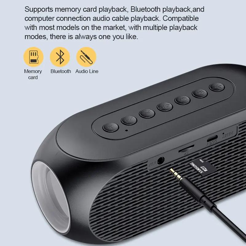 S8 Беспроводной Bluetooth-динамик HD Светодиодный дисплей Многофункциональные стереобасовые динамики Будильник FM-радио TF-карта Aux Воспроизведение музыки